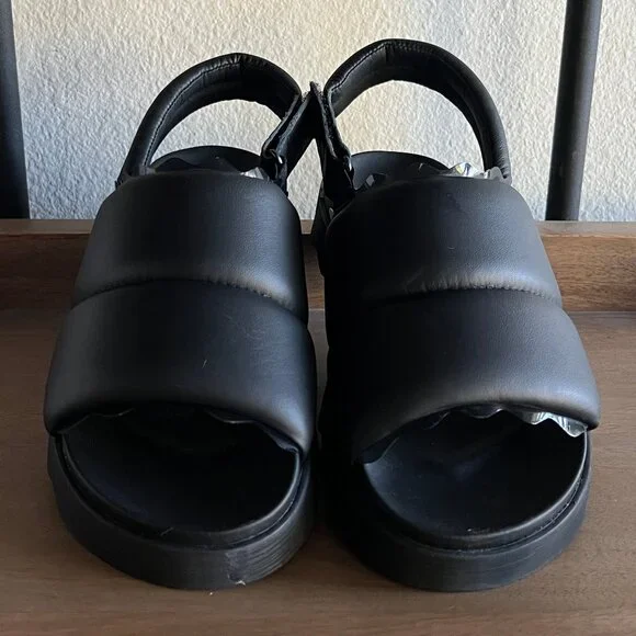 SOREL Women's Viibe Puffy Leather Slingback Sandals NEW multiple sizes - Picture 4 of 8